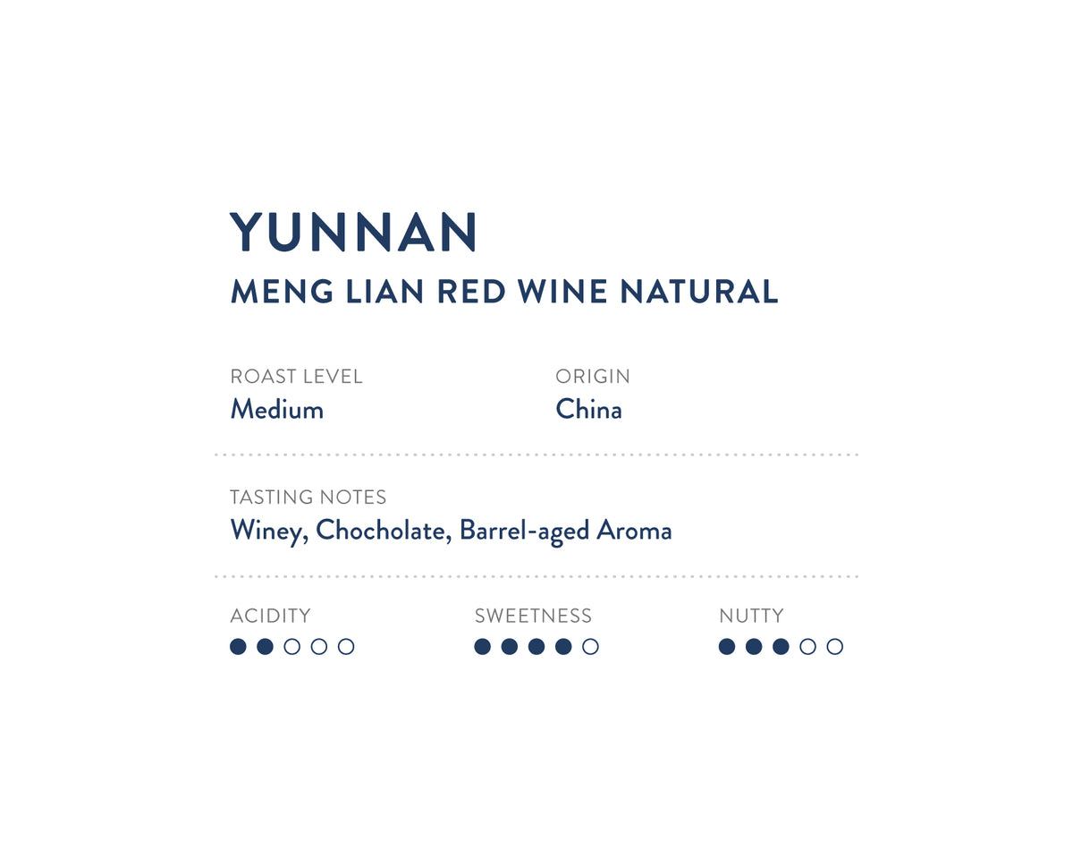 Yunnan Meng Lian Red Wine Natural Coffee